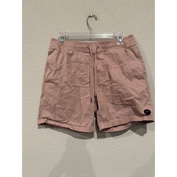 RVCA Men's Size Small Elastic Waist Walk Shorts Cream - Picture 1 of 5